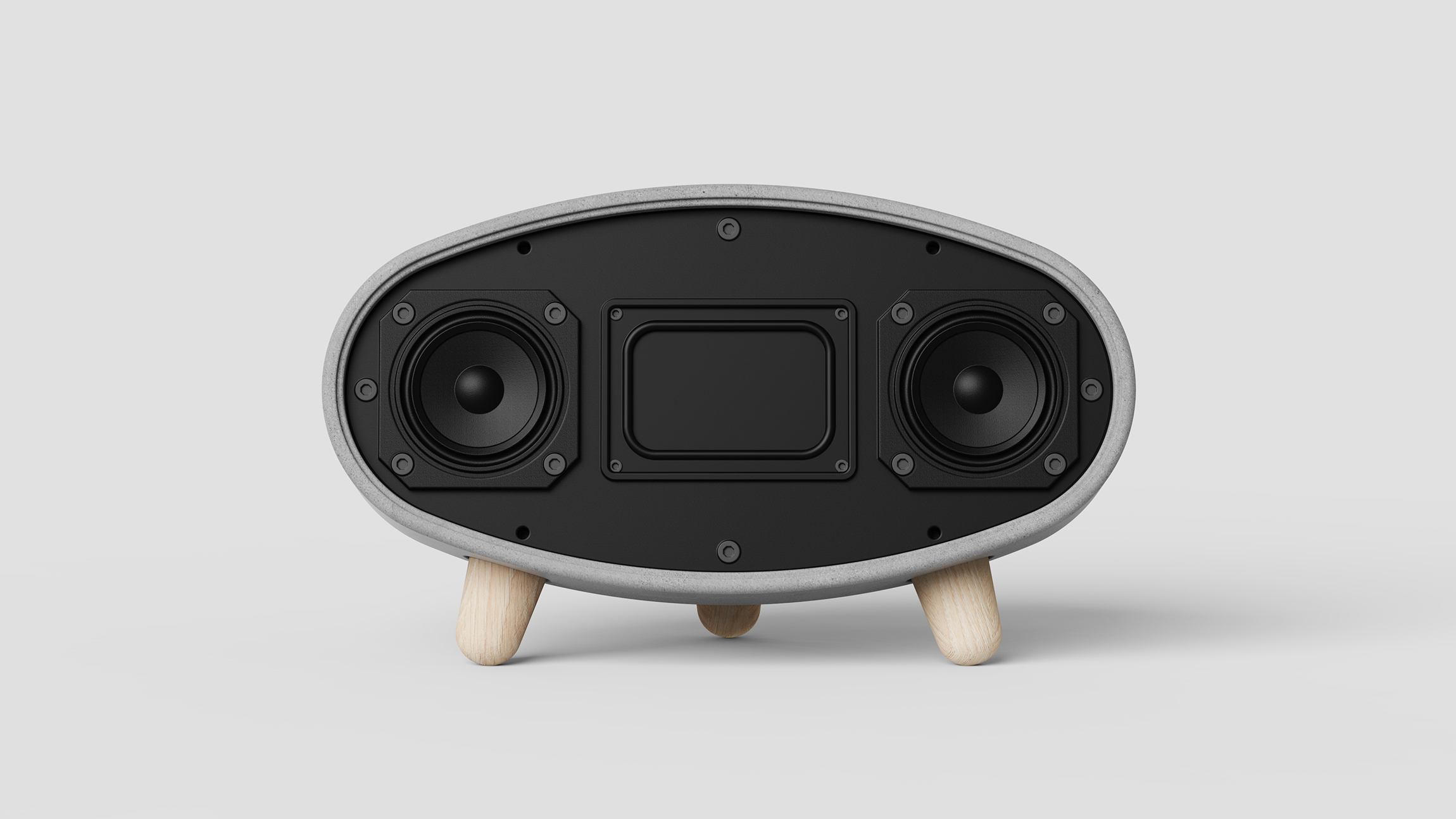 Concrete Speaker Exploded View