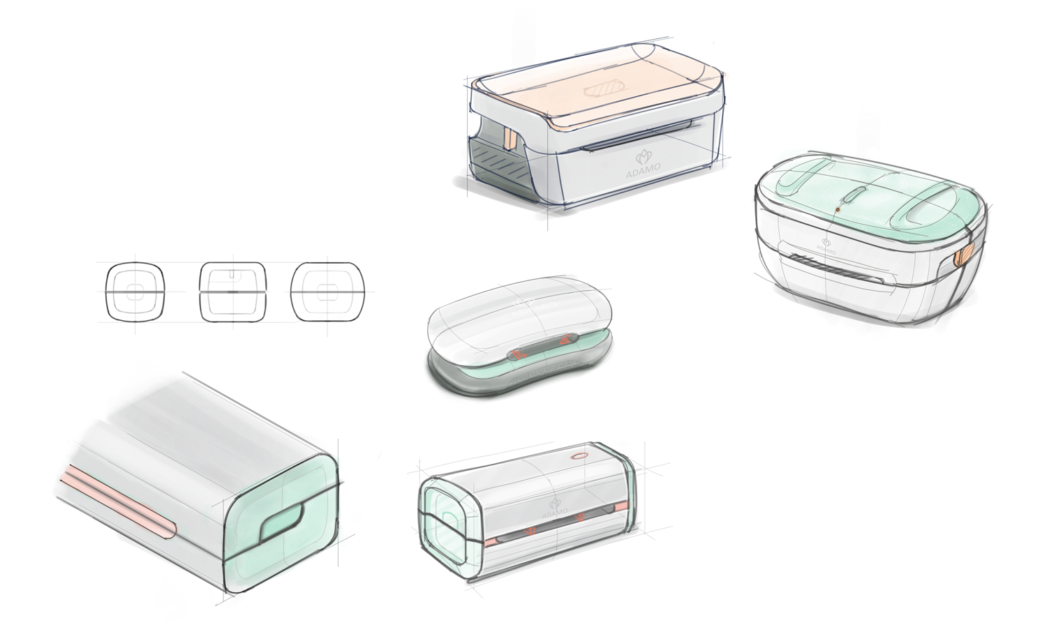 Product design sketches
