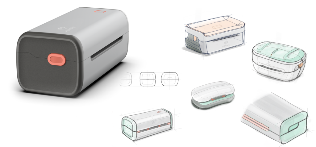 Industrial design company going from sketch to final design