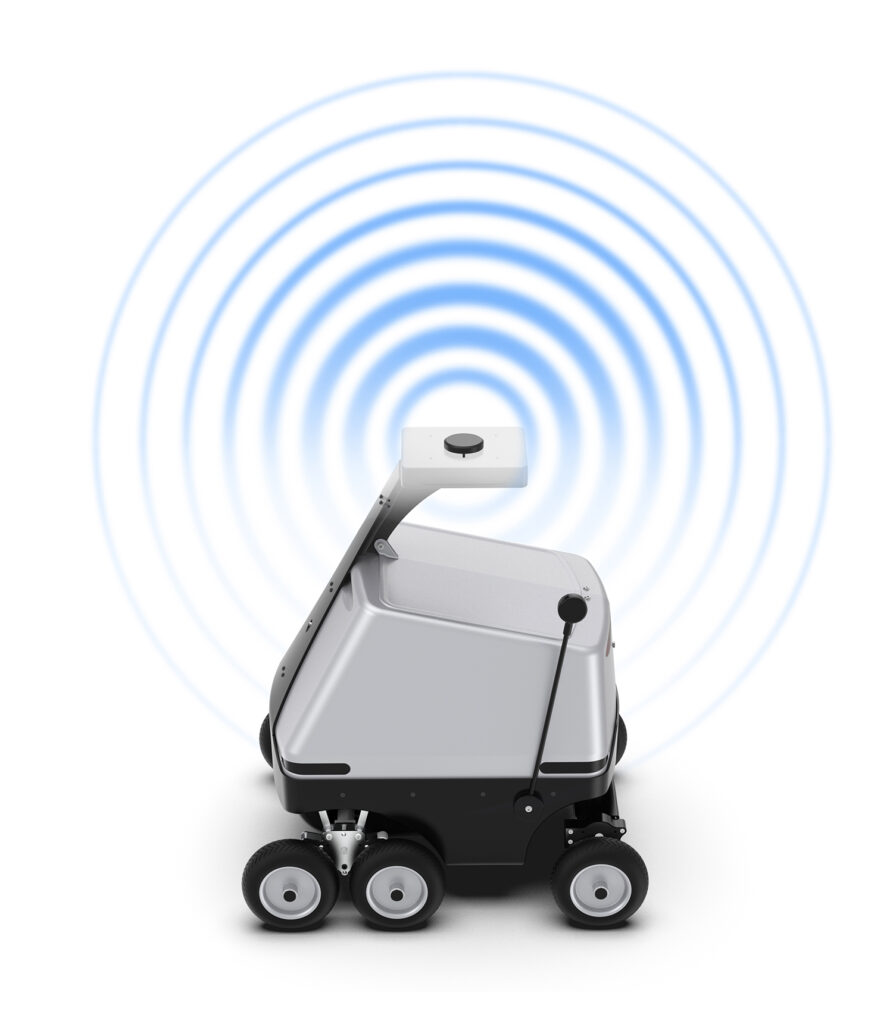 Delivery robot mobile internet antenna