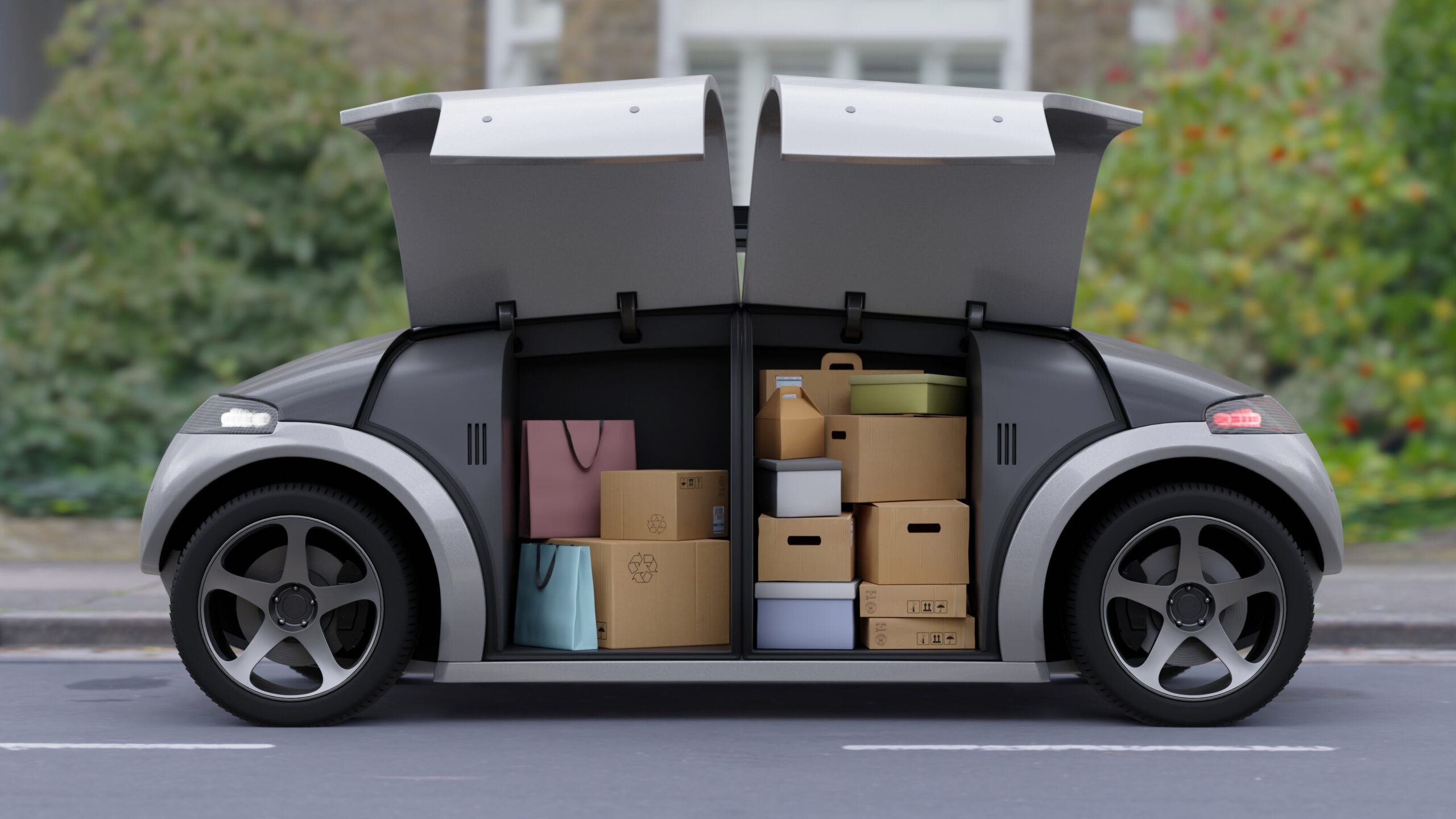Autonomous package delivery vehicle