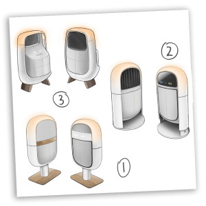 Sketches of product concept